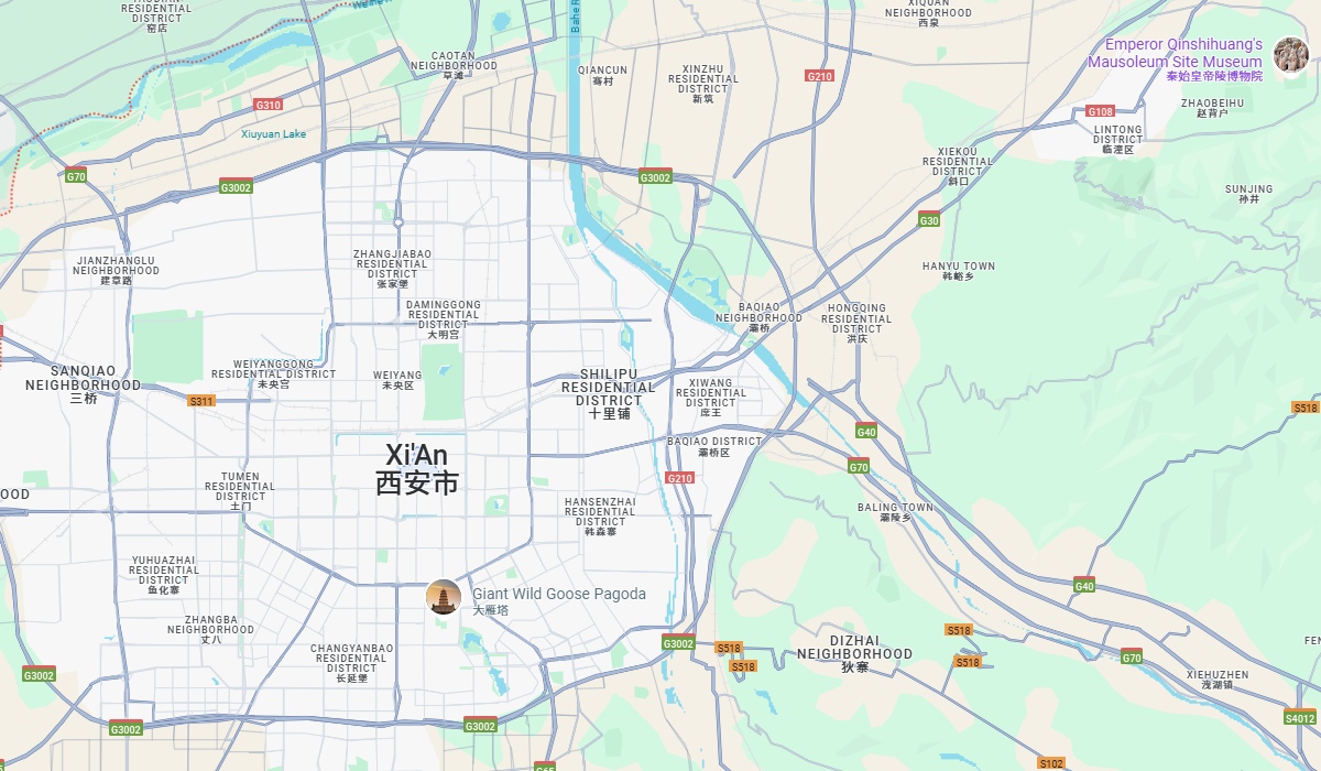 Xi'an City Map